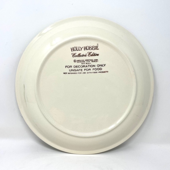 Vtg. Holly Hobbie Collectors Plate "The easist tasks are those done with love" - Picture 3 of 4